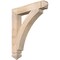 Ekena Millwork Thorton Arts & Crafts Smooth Bracket, Douglas Fir, 3 1/2"W x 22"D x 26"H BKT04X22X26THR03SDF - alternate 1